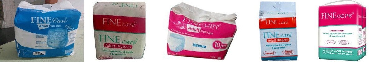 fine care-adult diapers and pull ups