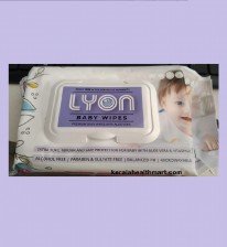 Lyon Baby Wipes, Pack of 1 (80 Wipes)