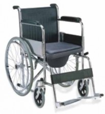 Wheel chair with commode foldable Mcare