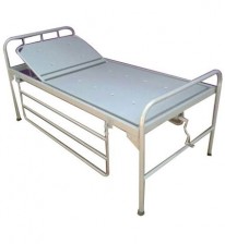Semi fowler cot with one side rail