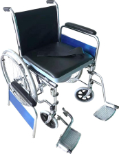 MM5021 Detachable Handrest Commode Wheelchair